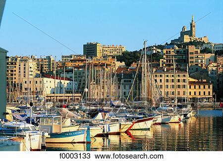 France, Marseilles, The harbour View Large Photo Image Stock Image - France, Marseilles, The harbour. Fotosearch