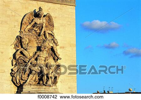 France, Paris, Arc of Triumph sculpture View Large Photo Image Stock Image - France, Paris, Arc of Triumph sculpture. Fotosearch