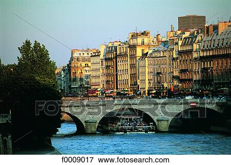France, Paris, Arts Bridge View Large Photo Image Stock Photo - France, Paris, Arts Bridge. Fotosearch