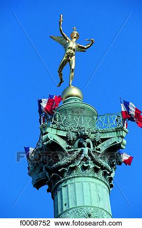 France, Paris, Bastille Square, July Column View Large Photo Image Stock Image - France, Paris, Bastille Square, July Column. Fotosearch