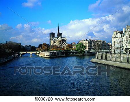 France, Paris, Notre Dame and the Seine View Large Photo Image Stock Image - France, Paris, Notre Dame and the Seine. Fotosearch