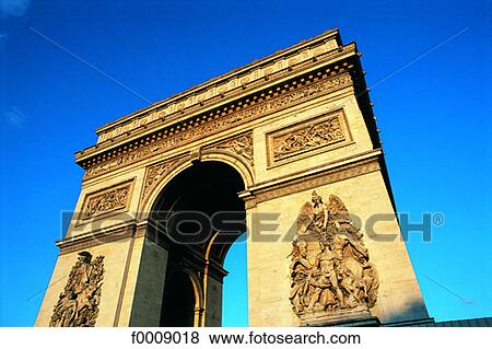 France, Paris, The Arc of Triumph View Large Photo Image Stock Photo - France, Paris, The Arc of Triumph. Fotosearch
