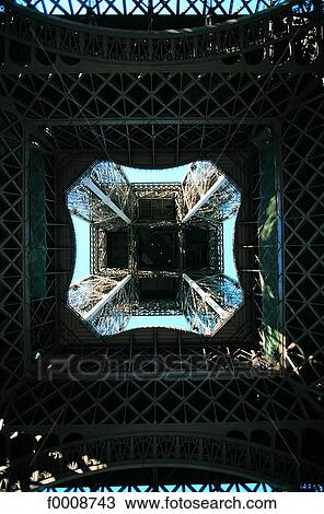 Stock Image - France, Paris, The Eiffel Tower, from below. Fotosearch