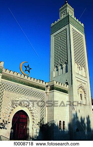 Stock Photo - France, Paris, The Great Mosque. Fotosearch