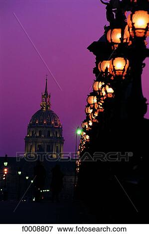France, Paris, The Invalides at sunset View Large Photo Image Stock Photo - France, Paris, The Invalides at sunset. Fotosearch