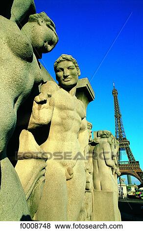 France, Paris, Trocadero and Eiffel Tower statues View Large Photo Image Stock Photo - France, Paris, Trocadero and Eiffel Tower statues. Fotosearch