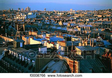France, Paris, View over the roofs View Large Photo Image Stock Photograph - France, Paris, View over the roofs. Fotosearch