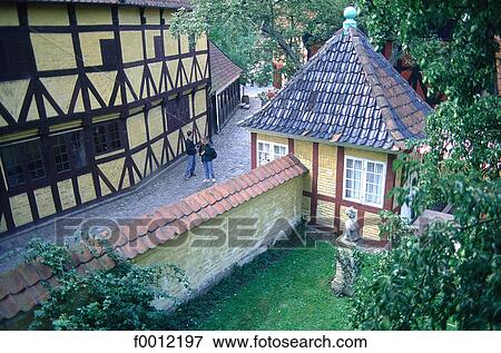 Denmark, Ärhus, the Old city View Large Photo Image Stock Photo - Denmark, Ärhus, the Old city. Fotosearch