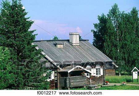 Stock Photo - Finland, Carelia, Parppeinvaara, rune singers house. Fotosearch