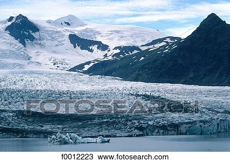 Iceland, Varnajoküll glacier View Large Photo Image Stock Image - Iceland, Varnajoküll glacier. Fotosearch