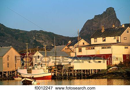 Stock Photo - Norway, Nordland, Traena, Husoy. Fotosearch