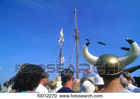Stock Image - Sweden, Bohuslän, Smögen, open-air show. Fotosearch