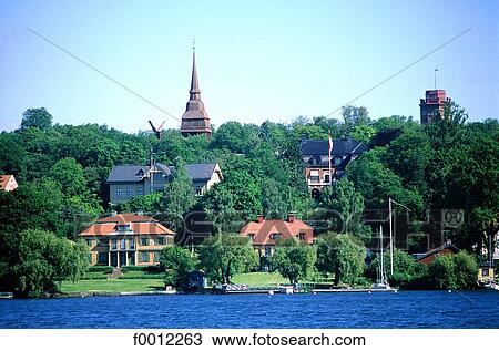 Sweden, Stockholm, Djurgärden island View Large Photo Image Stock Image - Sweden, Stockholm, Djurgärden island. Fotosearch