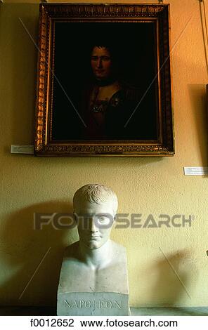 Corcica, Ajaccio, Napoleon family house museum, the emperor bust View Large Photo Image Stock Image - Corcica, Ajaccio, Napoleon family house museum, the emperor bust. Fotosearch
