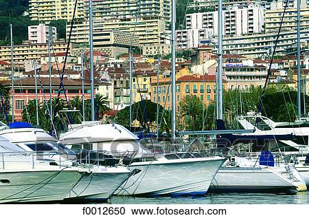 Stock Image - Corsica, Ajaccio harbour. Fotosearch