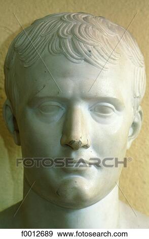 Corsica, Ajaccio, Napoleon family house, the emperor bust View Large Photo Image Stock Photo - Corsica, Ajaccio, Napoleon family house, the emperor bust. Fotosearch