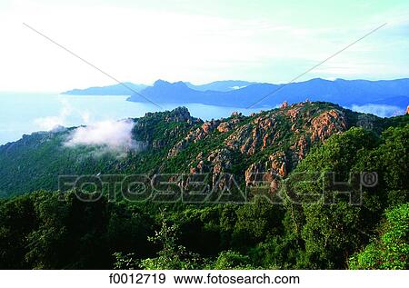 Corsica, Calanche de Piana View Large Photo Image Stock Photo - Corsica, Calanche de Piana. Fotosearch