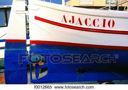 Corsica, fishing boat in Ajaccio harbour View Large Photo Image Stock Photography - Corsica, fishing boat in Ajaccio harbour. Fotosearch