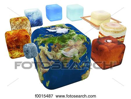 Stock Photo - Cubic solar system. Fotosearch
