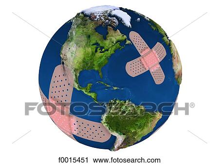 Globe: band-aid View Large Photo Image Stock Image - Globe: band-aid. Fotosearch