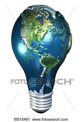 Light bulb-shaped globe View Large Photo Image Stock Image - Light bulb-shaped globe. Fotosearch