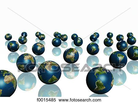 Many globes View Large Photo Image Stock Photography - Many globes. Fotosearch
