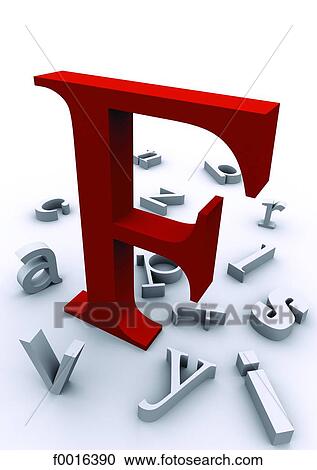 Stock Image - Typography: 3D alphabet. Fotosearch