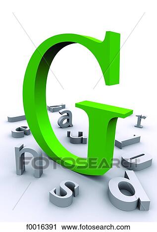 Stock Image - Typography: 3D alphabet. Fotosearch