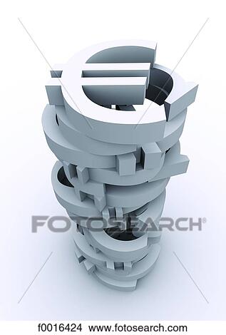 Typography: 3D euro symbol View Large Photo Image Picture - Typography: 3D euro symbol. Fotosearch