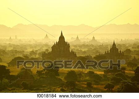 Picture - Myanmar, Bagan, general view. Fotosearch
