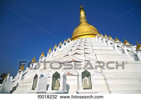 Stock Image - Myanmar, Bago, Maha Zedi. Fotosearch
