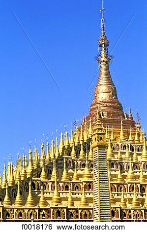 Stock Photograph - Myanmar, Monywa, Thanboddhay. Fotosearch