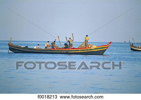 Myanmar, Rakhine state, Ngapali, Lone Tha, back from fishing View Large Photo Image Stock Image - Myanmar, Rakhine state, Ngapali, Lone Tha, back from fishing. Fotosearch