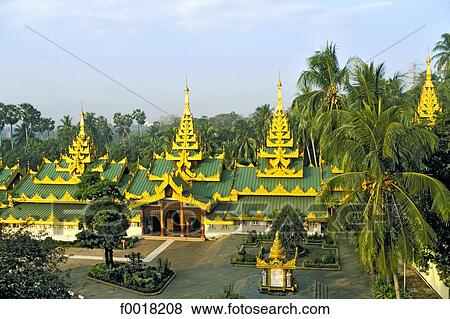 Myanmar, Rangoon, Shwedagon pagoda View Large Photo Image Stock Photo - Myanmar, Rangoon, Shwedagon pagoda. Fotosearch