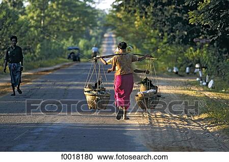 Myanmar, road near Bagan View Large Photo Image Stock Image - Myanmar, road near Bagan. Fotosearch