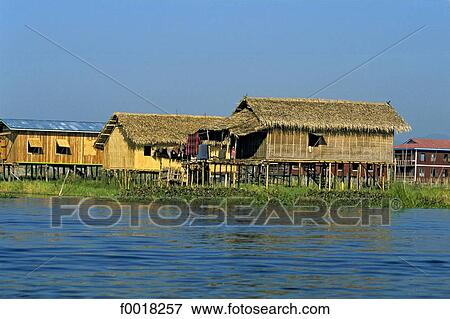 Myanmar, Shan state, Inle lake View Large Photo Image Stock Photo - Myanmar, Shan state, Inle lake. Fotosearch