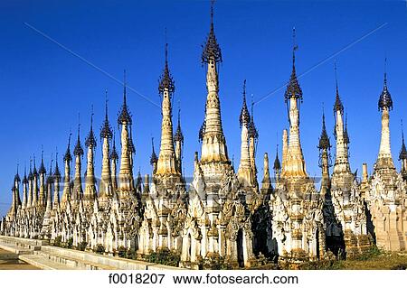 Myanmar, the 2500 stupas of Kakku View Large Photo Image Stock Photo - Myanmar, the 2500 stupas of Kakku. Fotosearch