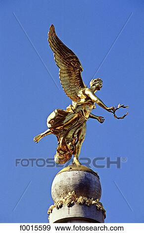 Stock Photo - France, Champagne region, Reims, Drouet d'Erlon square, Subé fountain. Fotosearch