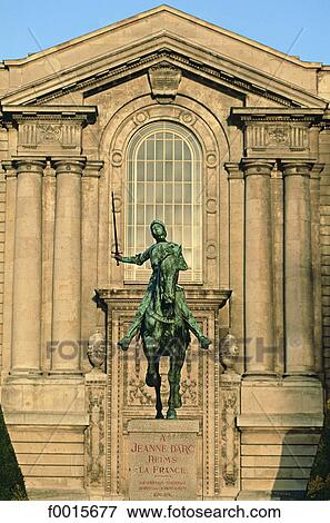 France, Champagne region, Reims, statue of Joan of Arc View Large Photo Image Stock Photo - France, Champagne region, Reims, statue of Joan of Arc. Fotosearch