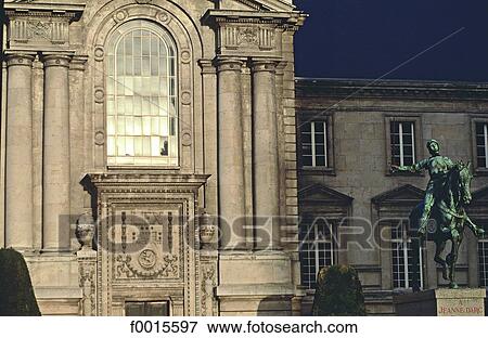 France, Champagne region, Reims, Departemental administration and statue of Joan of Arc View Large Photo Image Stock Photo - France, Champagne region, Reims, Departemental administration and statue of Joan of Arc. Fotosearch