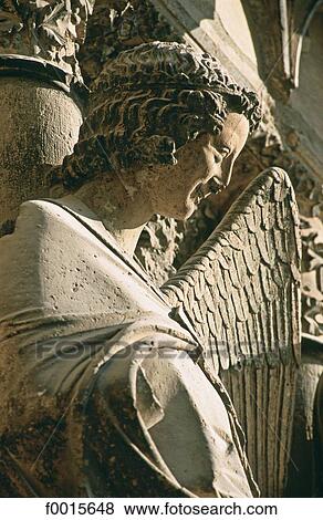 France, Champagne region, Reims, sculptures of the Gothic cathedral, famous smiling angel View Large Photo Image Stock Photo - France, Champagne region, Reims, sculptures of the Gothic cathedral, famous smiling angel. Fotosearch