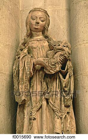 Stock Image - France, Champagne region, Troyes, cathedral, Our Lady. Fotosearch