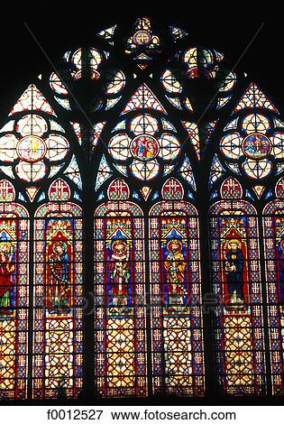 France, Champagne region, Troyes cathedral, stained glass View Large Photo Image Stock Photo - France, Champagne region, Troyes cathedral, stained glass. Fotosearch