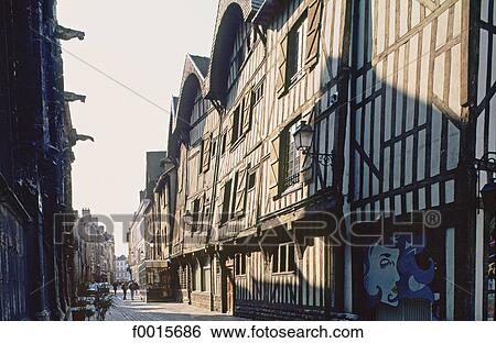 France, Champagne region, Troyes, medieval houses View Large Photo Image Stock Photograph - France, Champagne region, Troyes, medieval houses. Fotosearch