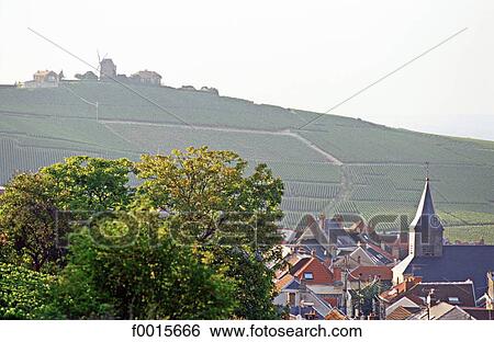 France, Champagne region, Verzenay, vineyard and village View Large Photo Image Stock Photograph - France, Champagne region, Verzenay, vineyard and village. Fotosearch