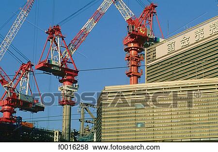 Japan, Tokyo, Shinjuku, buldings at works View Large Photo Image Stock Photo - Japan, Tokyo, Shinjuku, buldings at works. Fotosearch