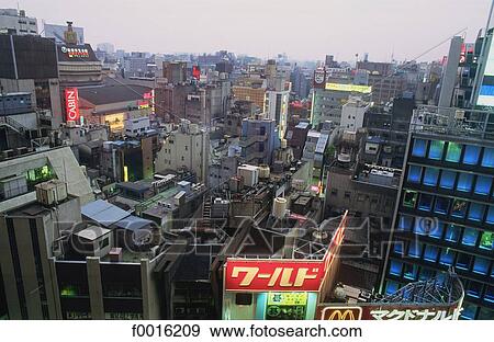 Japan, Tokyo, Shinjuku View Large Photo Image Stock Photo - Japan, Tokyo, Shinjuku. Fotosearch