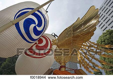 Picture - Japan, Tokyo, Shinto festival, mobile shrine. Fotosearch
