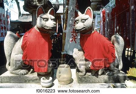 Japan, Tokyo, shintoïst temple, the fox-god Inari altar View Large Photo Image Stock Image - Japan, Tokyo, shintoïst temple, the fox-god Inari altar. Fotosearch