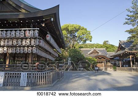 Stock Image - Japan, Kyoto, Gion, Yakasa shrine. Fotosearch